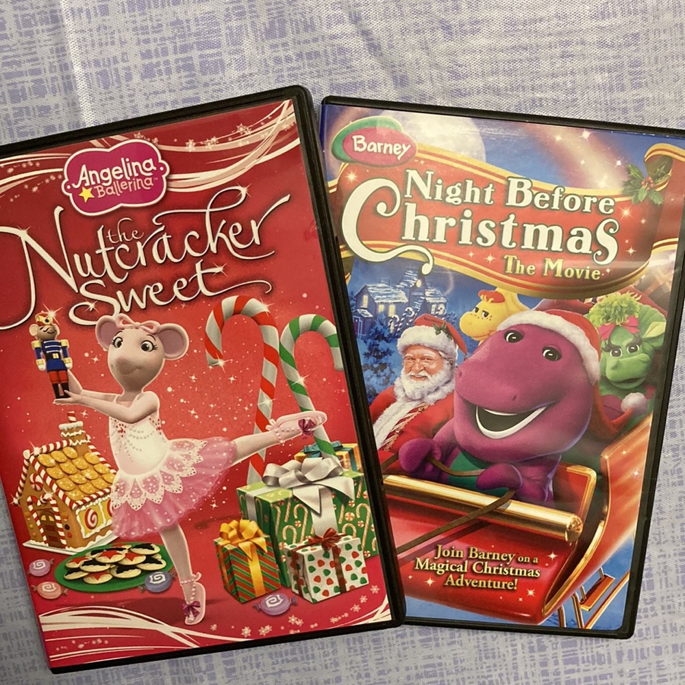 Barney Night Before Christmas The Movie/ Angelina The Nutcracker Sweet DVDs
